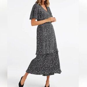 Vetta Capsule The Tiered Wrap Dress Polka Dot